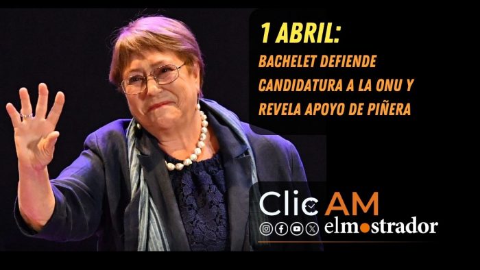 Bachelet defiende candidatura a la ONU y revela apoyo de Piñera 
