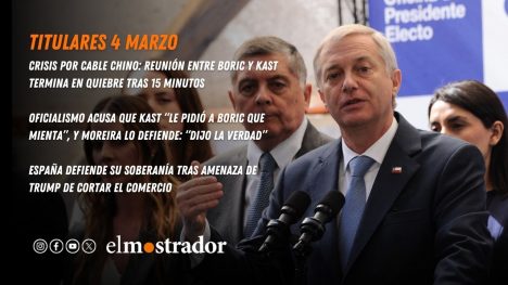 Crisis por cable chino: reunión entre Boric y Kast termina en quiebre tras 15 minutos 