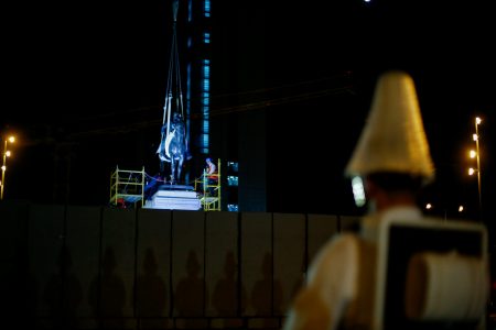 Estatua del general Baquedano regresa a Plaza Italia tras casi cinco años