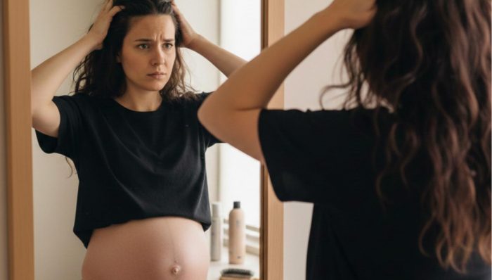 Caída del pelo en el embarazo y postparto: causas hormonales, déficit nutricional y cuidados seguros