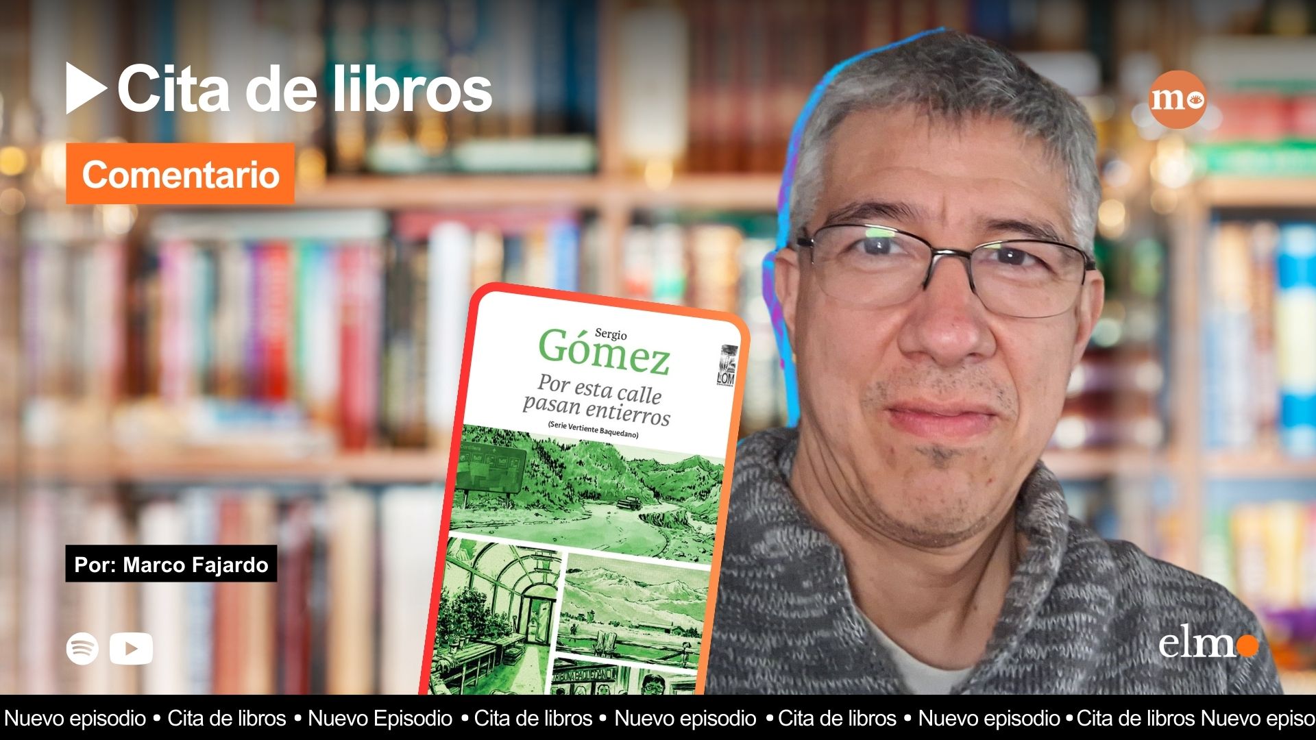 “Por esta calle pasan cementerios”, el último libro de Sergio Gómez