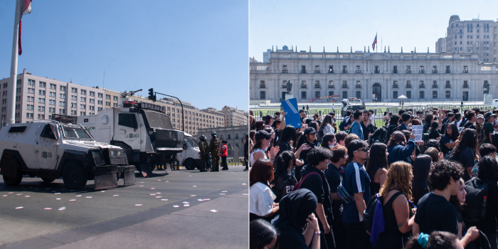 Manifestaciones contra el Gobierno: hay incidentes con Carabineros y estaciones de Metro cerradas