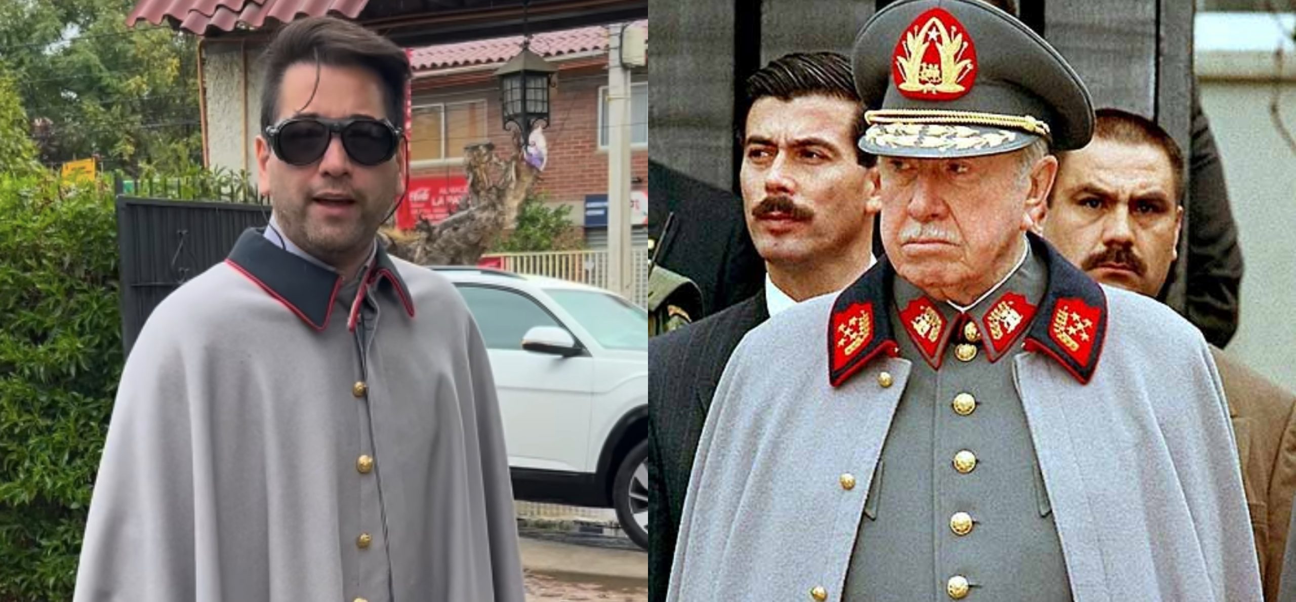 El outfit con capa “a lo Pinochet” del diputado Javier Olivares (PDG)