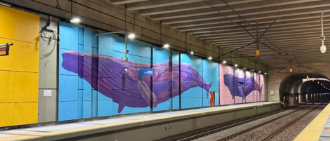 EFE reinaugura mural en estación Miramar de Viña del Mar