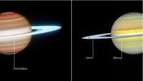 El esplendor de Saturno en las nuevas imágenes de los telescopios James Webb y Hubble