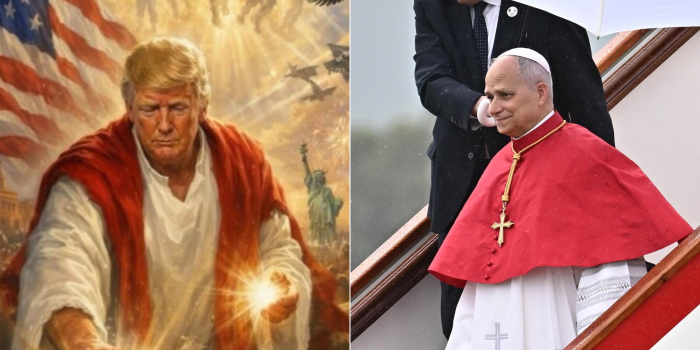 Trump ahora se cree Jesucristo y ataca al Papa por criticar las guerras: “Es muy liberal”