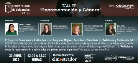 "Representación y género": reflexionan sobre el impacto político de las mujeres