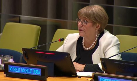 Siga en vivo exposición de Michelle Bachelet ante la ONU para defender su candidatura al organismo