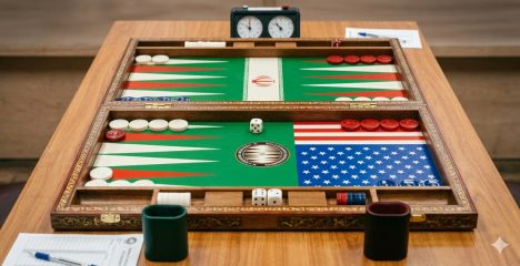 El torneo de Backgammon entre Irán y Estados Unidos