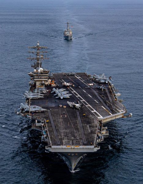 Portaaviones USS Nimitz llega a Valparaíso en despliegue naval de EE.UU. por Sudamérica