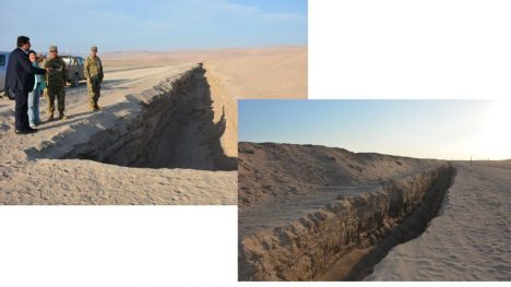 Militares y civiles alcanzan un 27% de avance de los 11 kms de zanja fronteriza proyectada