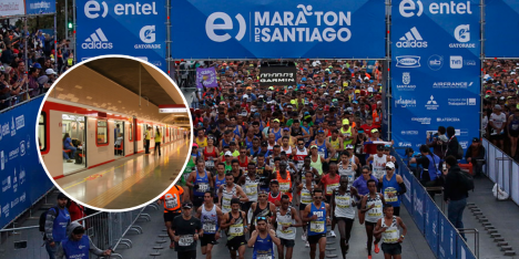 ¿A qué hora abre el Metro este domingo por la Maratón de Santiago 2026?