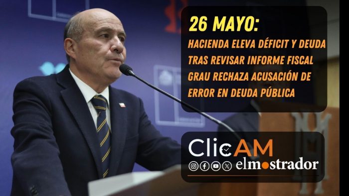DIPRES eleva déficit y deuda, Grau responde a Quiroz y crece la tensión fiscal