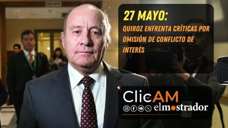 Quiroz enfrenta críticas por omisión de conflicto de interés