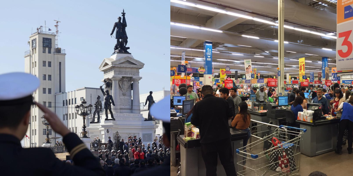 Feriado 21 de mayo: el cambio de horario en supermercados y malls que podrías perderte hoy