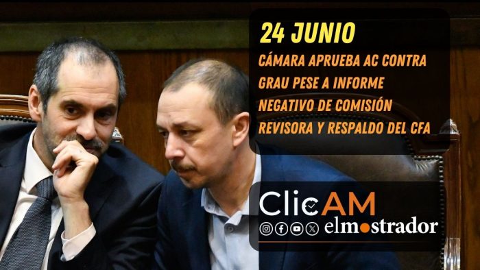 Cámara aprueba AC contra Grau pese a informe negativo de comisión revisora y respaldo del CFA