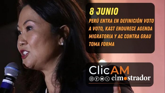 Perú entra en definición voto a voto, Kast endurece agenda migratoria y AC contra Grau toma forma