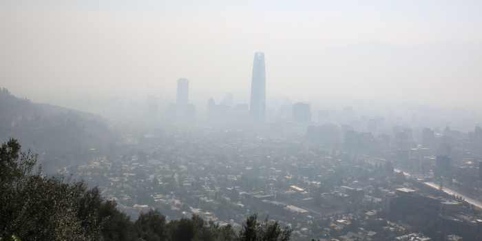 Santiago vuelve a los primeros lugares del ranking mundial de contaminación atmosférica