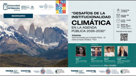 Expertas debaten en Valparaíso los desafíos de la institucionalidad climática en Chile