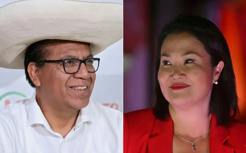Perú al rojo vivo: Sánchez adelanta por casi 3 mil votos a Fujimori con el 94% de mesas escrutadas