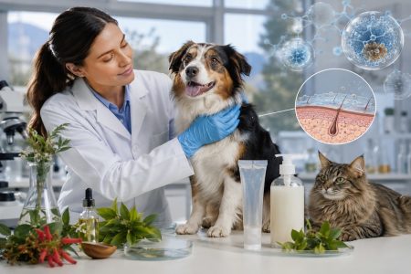 Chilenos desarrollan formulaciones con plantas nativas para tratar infecciones de piel en mascotas