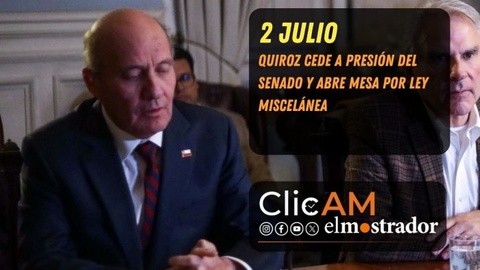 Quiroz cede a presión del Senado y abre mesa por Ley Miscelánea 