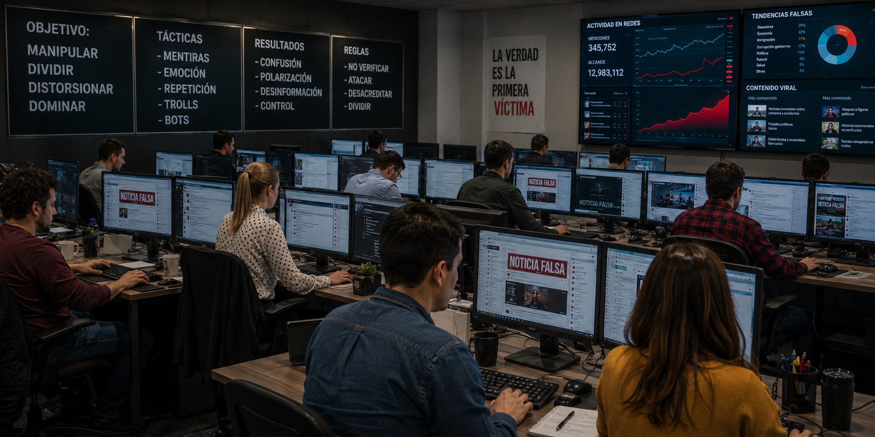 La industria de la polarización: cómo los algoritmos y ejércitos digitales amenazan la democracia