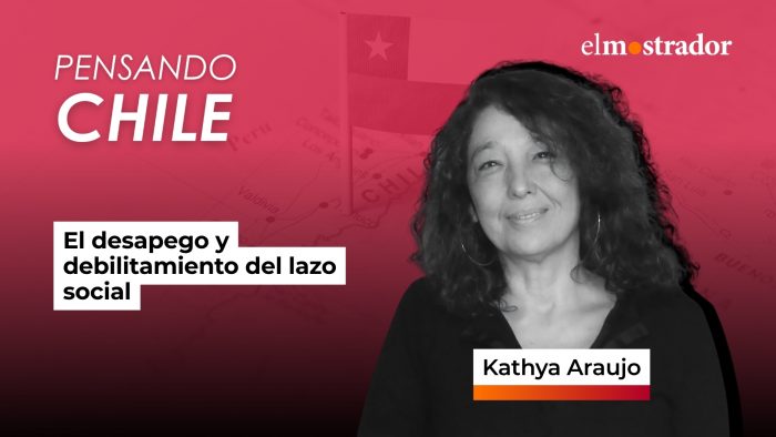 Kathya Araujo: "El gran problema de Chile es el debilitamiento del lazo social"
