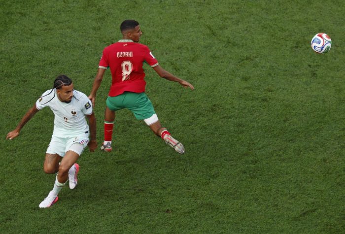 Mbappé y Dembélé ponen a Francia en semifinales: derrotó 2 a 0 a Marruecos