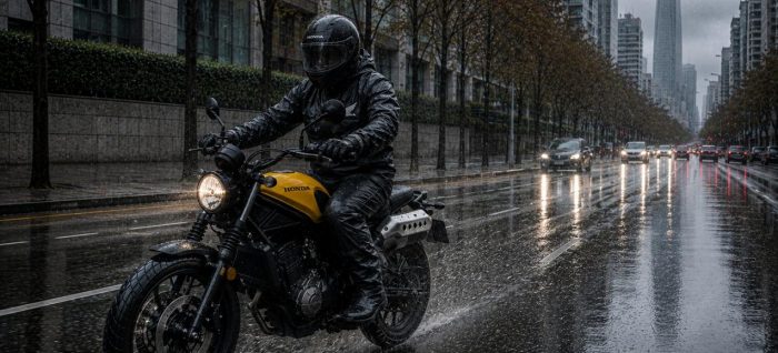 Conducir motocicleta bajo la lluvia: cinco recomendaciones para evitar accidentes este invierno