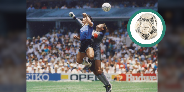 Subastan pelota de la ‘Mano De Dios’ de Maradona por más de 3 mil millones de pesos