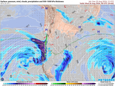 Sistemas frontales y río atmosférico activarán lluvias desde Coquimbo a Los Lagos a partir del lunes