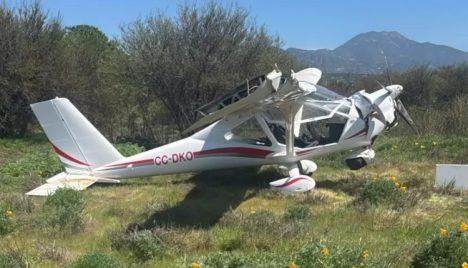 Avioneta cae cerca de la Ruta 68 en Curacaví: ocupante resultó ileso