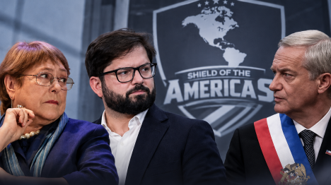Bachelet y Boric emplazan juntos a Kast para reconsiderar ingreso al Escudo de las Américas