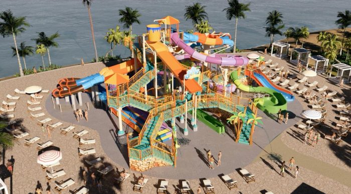 Fantasilandia Splash Park prepara su llegada con piscinas, toboganes y río lento
