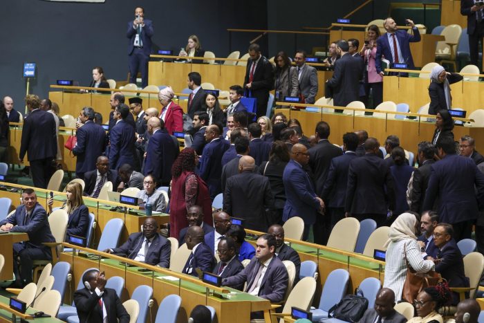 Delegación israelí anotó nombres de los países que se retiraron durante discurso de Netanyahu