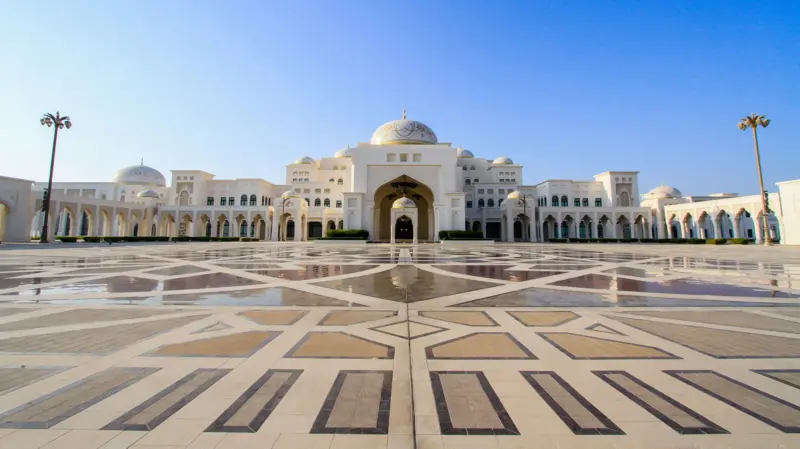 Qasr Al Watan es el palacio presidencial de Emiratos Árabes Unidos.
