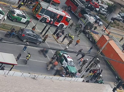 Persecución policial terminó en atropello a cuatro peatones en La Florida
