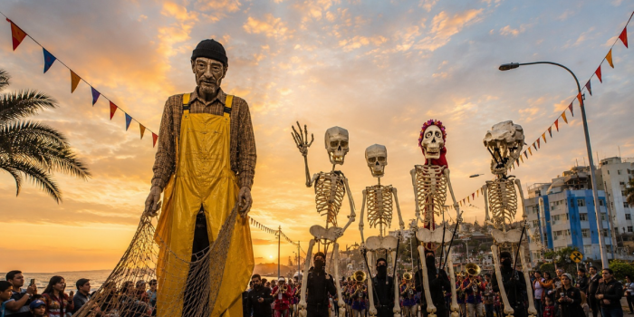 Marionetas gigantes recorrerán Pica, Iquique y Pozo Almonte con funciones gratuitas de FINTDAZ