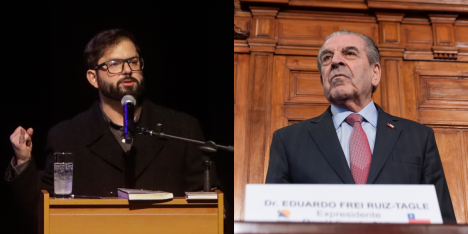 Boric sale al paso de Frei Ruiz-Tagle e insiste en sus reparos contra el Escudo de las Américas