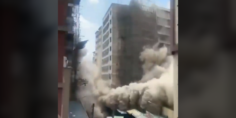 Kenia: edificio de al menos diez pisos se derrumba en Nairobi