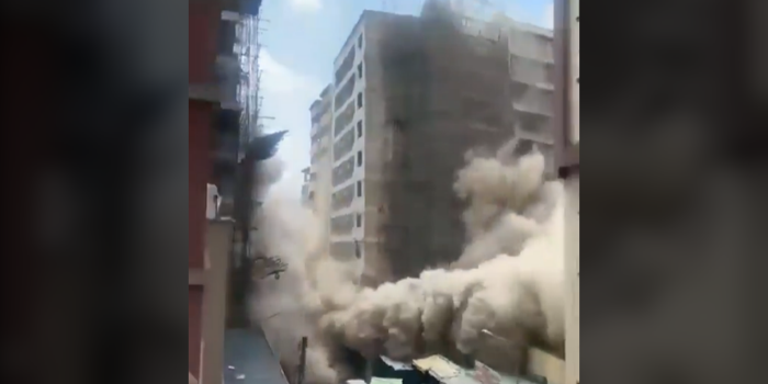 Kenia: edificio de 18 pisos se derrumba en Nairobi y se teme por posibles víctimas