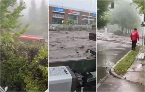 Caos en San Carlos de Apoquindo: aluvión arrastra vehículos y provoca emergencia en Las Condes