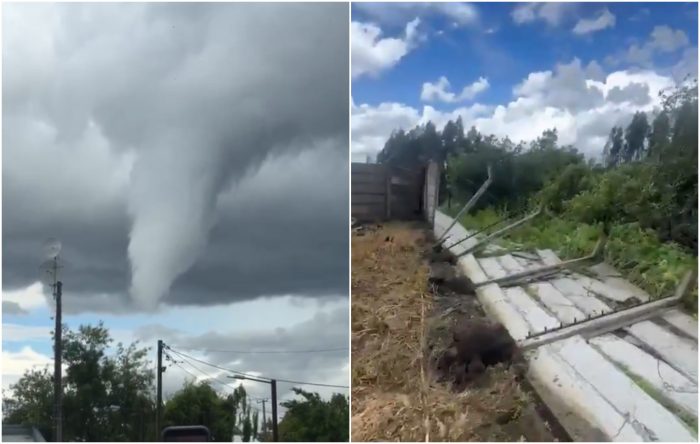 Tornado en el Maule deja cinco viviendas dañadas y cerca de 15 damnificados